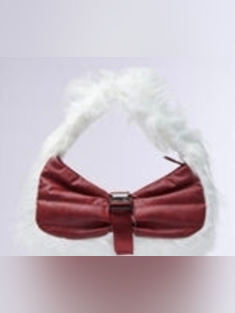 AKIRA Burgundy Satchel with Silver Buckle